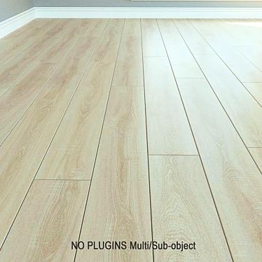  Natural Wood Laminate Flooring 3D model image 1 