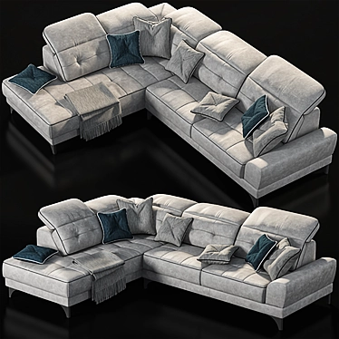 LeComfort Anastasia Sofa: Stylish, Comfortable & Quality 3D model image 1 