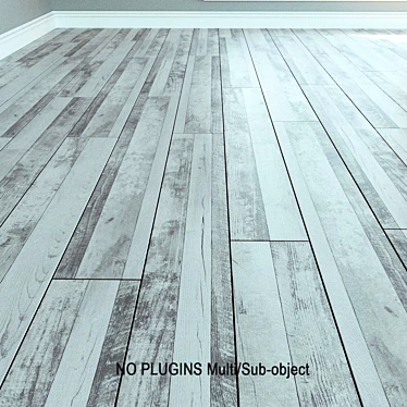 Natural Wood Laminate Flooring 3D model image 1 