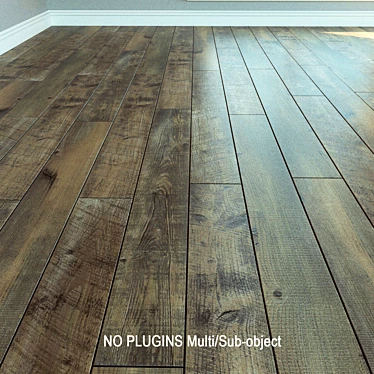 Natural Wood Laminate Flooring 3D model image 1 