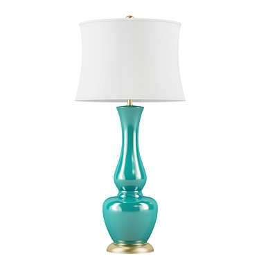 Elegant White Marconi Table Lamp 3D model image 1 