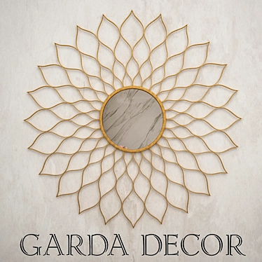 Garda Decor Golden Mirror 3D model image 1 