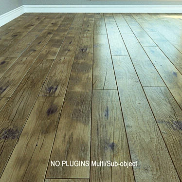 Natural Wood Laminate Flooring 3D model image 1 