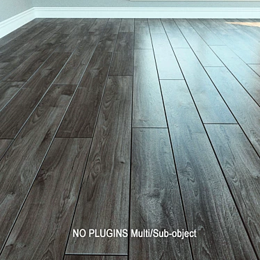 Natural Wood Laminate Flooring 3D model image 1 