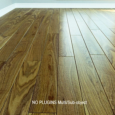 Natural Wood Laminate Flooring 3D model image 1 