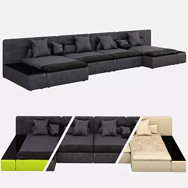 Taddeo Classic Sofa by Albert&Shtein 3D model image 1 