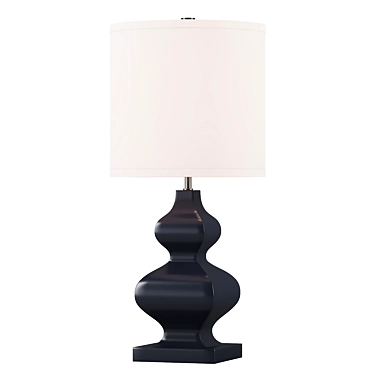 Milton Blue Table Lamp: Elegant and Stylish 3D model image 1 