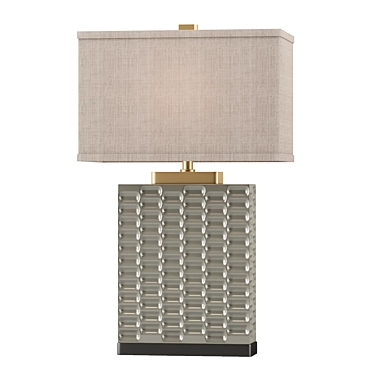 Sage Gray Virelles Table Lamp: The Ultimate Desk Illumination 3D model image 1 