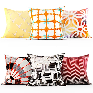 Stylish Cushion Covers 3D model image 1 