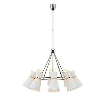 Mid-Century ARN5036 Chandelier (Chrome) 3D model image 1 