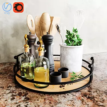 Kitchen Essentials: Versatile and Stylish 3D model image 1 