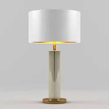 Elegant Brass Table Lamp 3D model image 1 