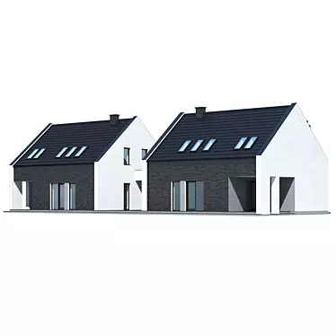Modern Private House Design V265 3D model image 1 