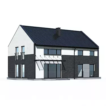 Modern ABS House Material Set 3D model image 1 
