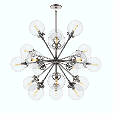 Ian K. Fowler Modern Bistro Chandelier 3D model image 1 