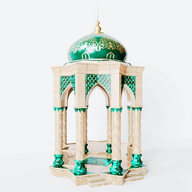 Ethnic Rotunda: Adjustable 400x700cm 3D model image 1 