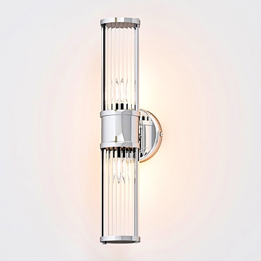 Claridges Double: Elegant Wall Lamp 3D model image 1 