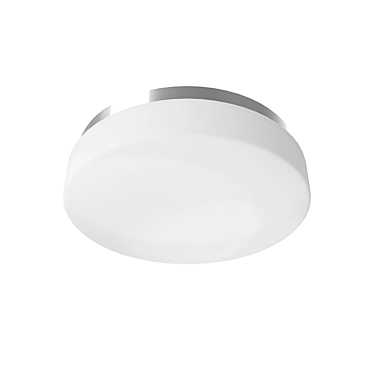 BERAMO LED Downlight Fitting: Remote Control, 18W, Ø380, Steel/Plastic White 3D model image 1 