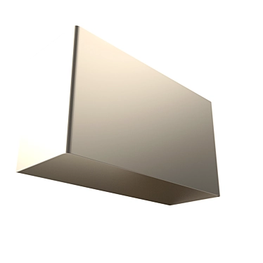 Modern LED Nickel Sconces 3D model image 1 