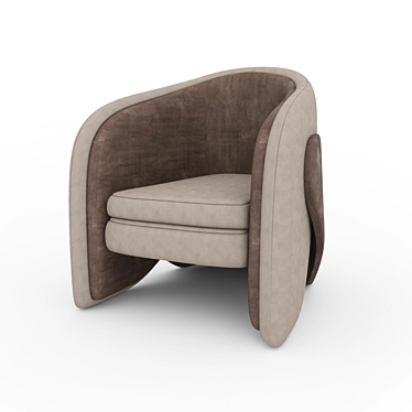 Contemporary Thea Chair [ West Elm ] 3D model image 1 