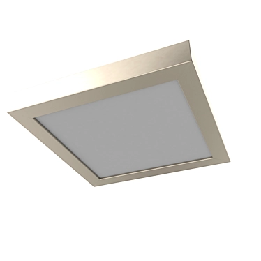 FUEVA1 LED Downlight: Sleek Metal Nickel Finish 3D model image 1 