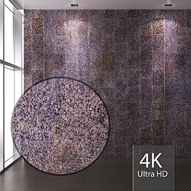 Seamless 4K Granite Texture 3D model image 1 