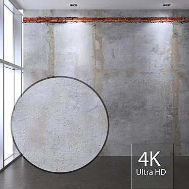 Seamless Concrete Texture 4K 3D model image 1 