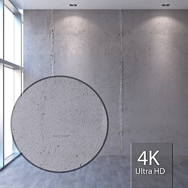 Seamless Concrete Texture 4K 3D model image 1 