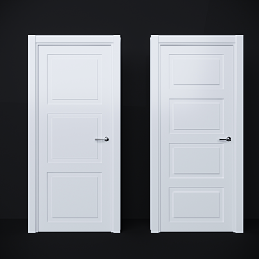 Innovative Volhovets Doors for Neo Classic Style 3D model image 1 