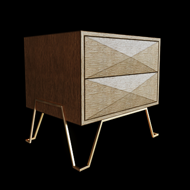 Highland Bed Side Table: Rustic Elegance 3D model image 1 