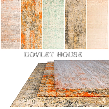Luxury Carpets Set - DOVLET HOUSE (5 Pieces) 3D model image 1 