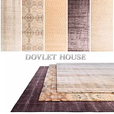 Luxury House Carpets Set 3D model image 1 