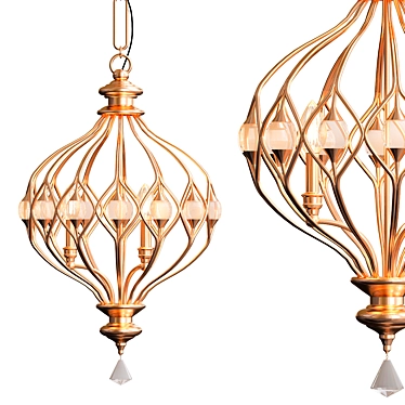 Elegant Sabina Pendant Light 3D model image 1 