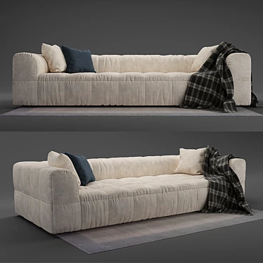 Arflex STRIPS: Stylish Designer Sofa 3D model image 1 