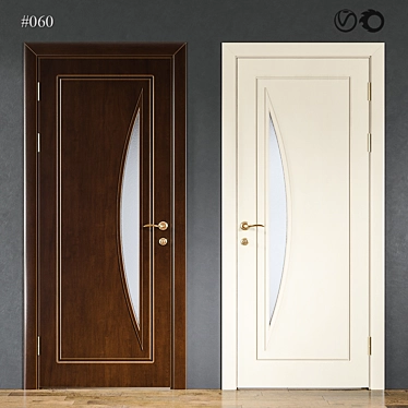 Modern Interior Door #060 3D model image 1 