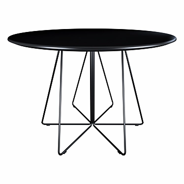 Sleek Steel PaperClip Table 3D model image 1 