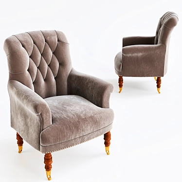 Elegant Barrington Chair - Timeless Comfort 3D model image 1 