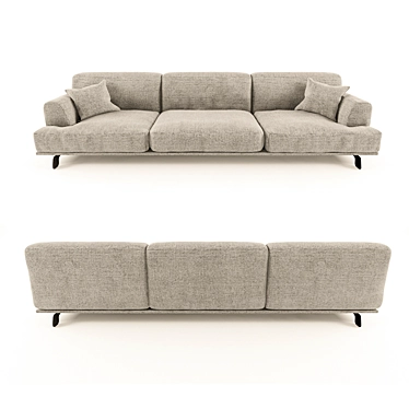 Elegant Tribeca Poliform Sofa 3D model image 1 