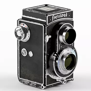 Vintage Flexaret Camera: Authentic Retro Charm 3D model image 1 