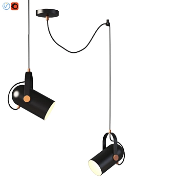 Favorite Ampolla Pendant Lamp - Stylish Loft Lighting 3D model image 1 