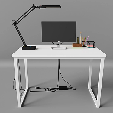 Versatile Work Table: Perfect for Any Workplace! 3D model image 1 