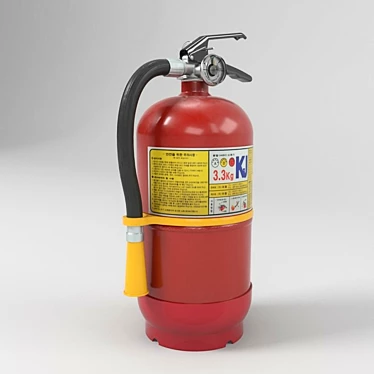 Title: Korean Fire Extinguisher for Safety 3D model image 1 