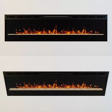 Dimplex Prism 74" Electric Fireplace 3D model image 1 