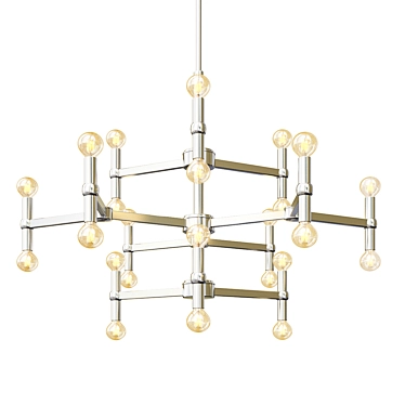 Posini Euro Marya 24-Light Chandelier 3D model image 1 