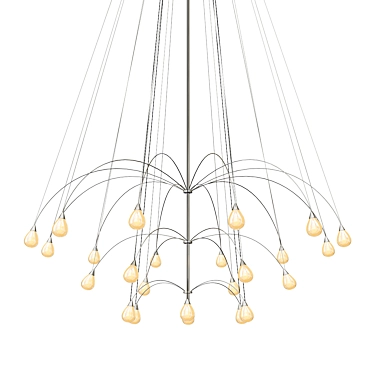 Twilight Teardrop Chandelier 3D model image 1 