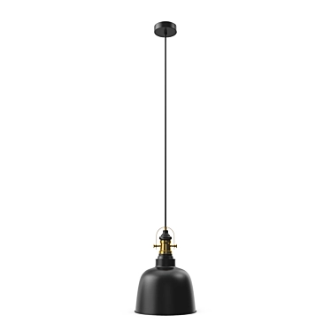 Elegant Suspension Light Fixture 3D model image 1 