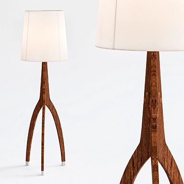 Elegance Illuminated: Linden Floor Lamp 3D model image 1 