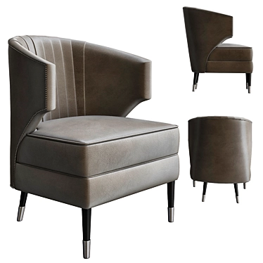 Ibis Armchair: Unparalleled Comfort & Style 3D model image 1 