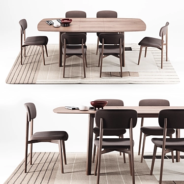 Calligaris Cream Table + Stockholm Chair