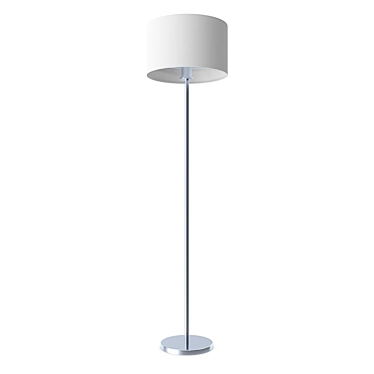 Elegant PASTERI Nickel Floor Lamp 3D model image 1 